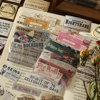 100 pcs Vintage Decorative Stickers pack Diy Diary Album Scrapbooking Collage material hand made junk journal supplies