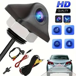 Car Backup Camera, Rear View Reverse Camera Universal For Pickup Truck Car SUV Perfect Angle Night Vision Waterproof