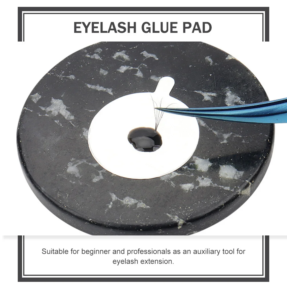 6 szt. Jadeitowe podkładki do przedłużania rzęs, podkładki pod klej do rzęs, narzędzie do przedłużania rzęs, paleta na klej, artykuły kosmetyczne, narzędzie kosmetyczne