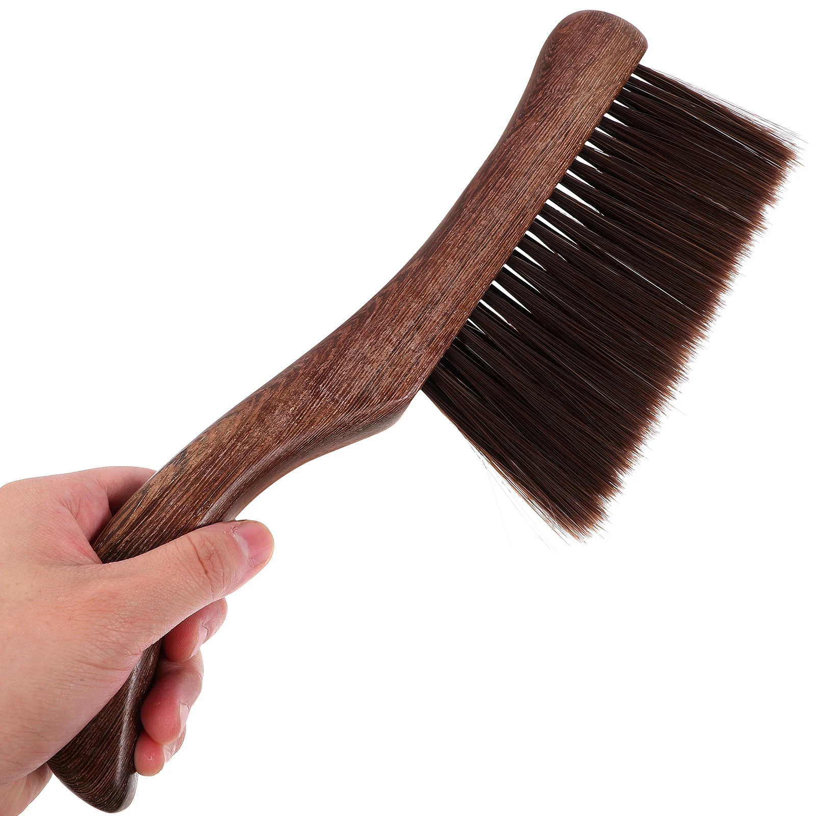 

Handheld Chicken Wing Wood Dusting Brush Small Durable Soft Bristle Brush Multi-Use Cleaning Tool for Bed Car Sofa Horse