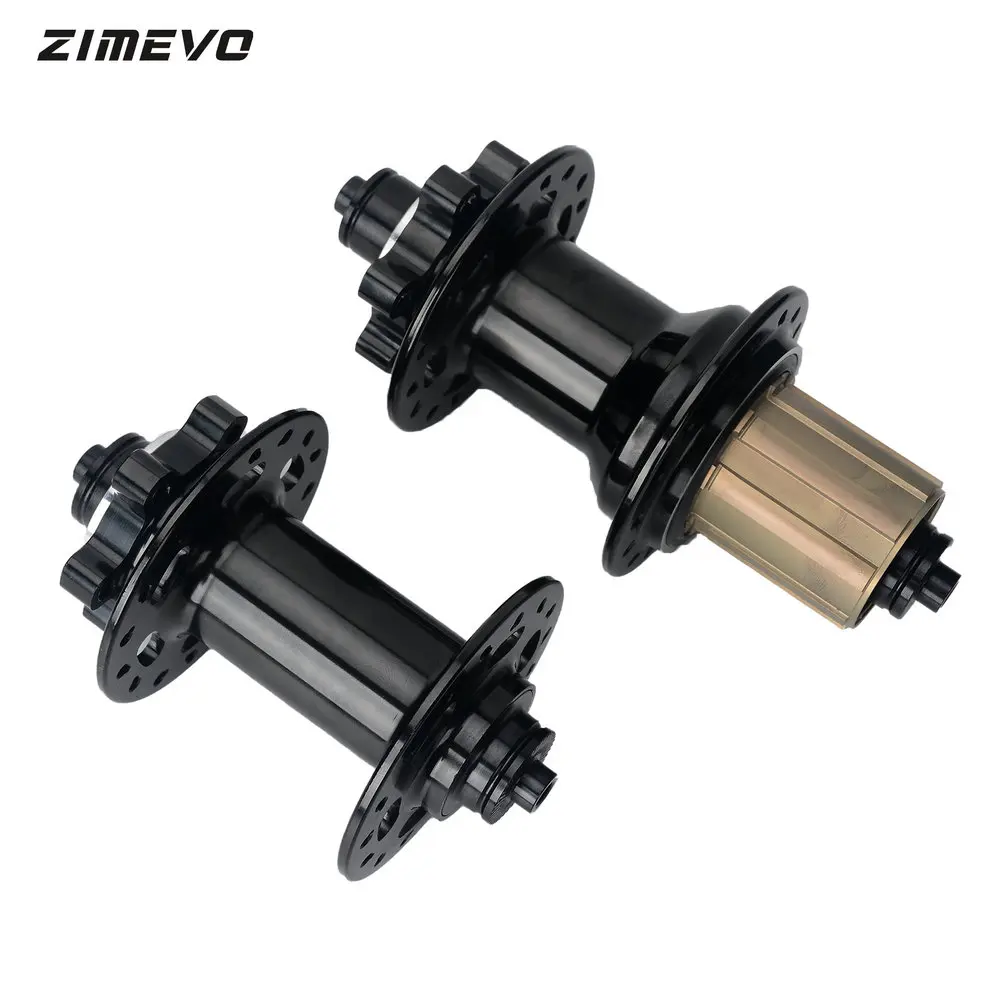 ZIMEVO Mountain Bike HUB THRU/Q/32H HG 6-bolt Disc Brake J-Bend 100/135/142mm