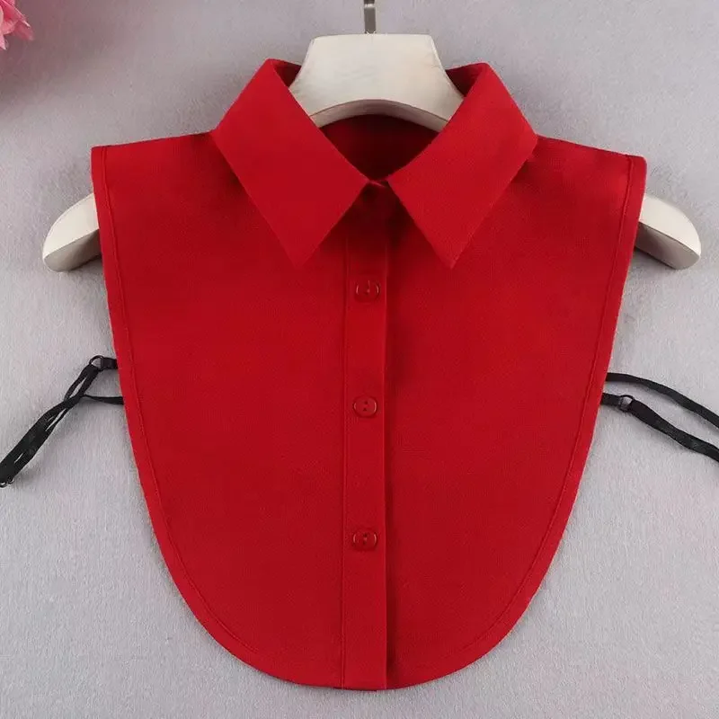 

42 Styles Colorful Fake Collar For Shirt Detachable Collars Solid Shirt Lapel Blouse Top Men Women White Girls Top Clothes