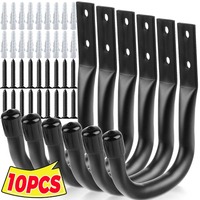 Double-holes Hooks with Screws Hardware Support Wall Mount Hooks Clothes Hat Towel Hanging Holder Kitchen Bathroom Storage Racks