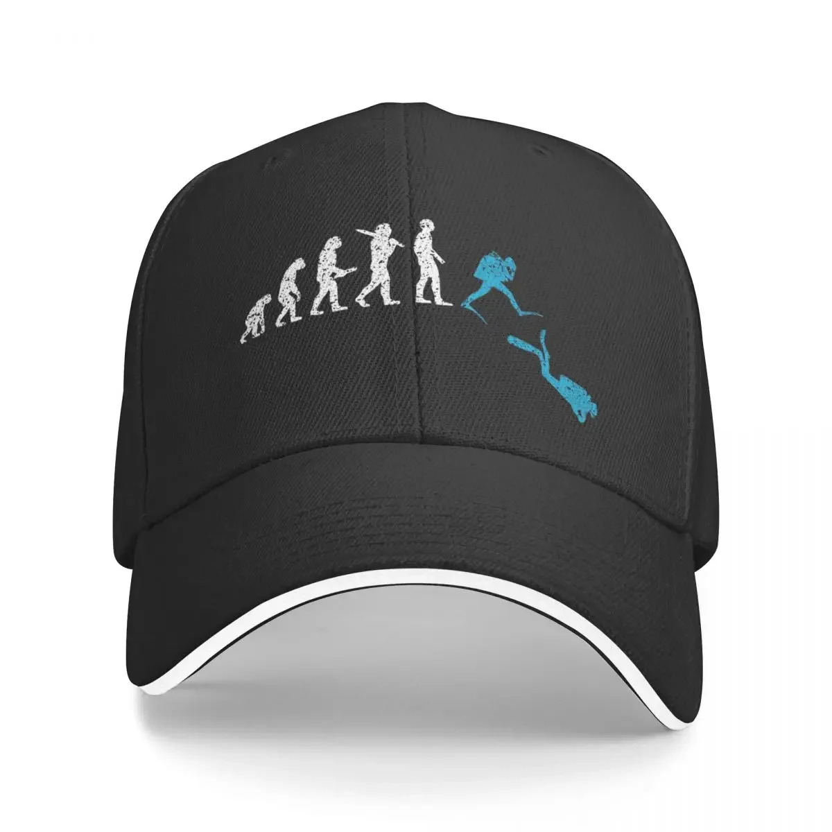 Evolution Scuba Diving Caps Men Women Fashion Hat Trucker Worker Cap Dad Hat Breathable Snapback Caps Baseball Cap Summer