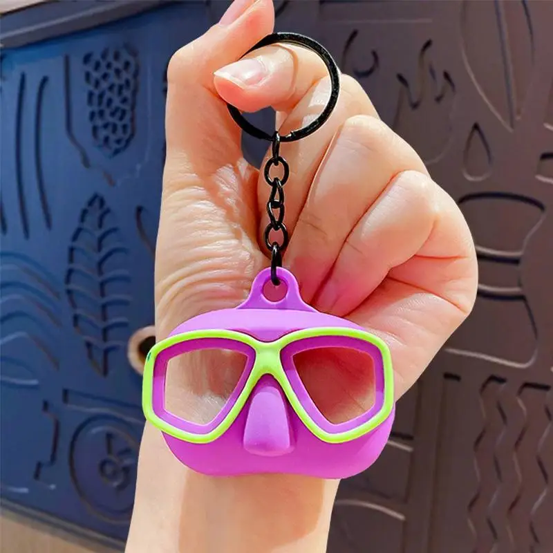 DIY Diving Equipment Keychain Scubas Diving Fin Keychain Multipurpose Diving Key Chain Hangings Accessory For Keys And Backpack