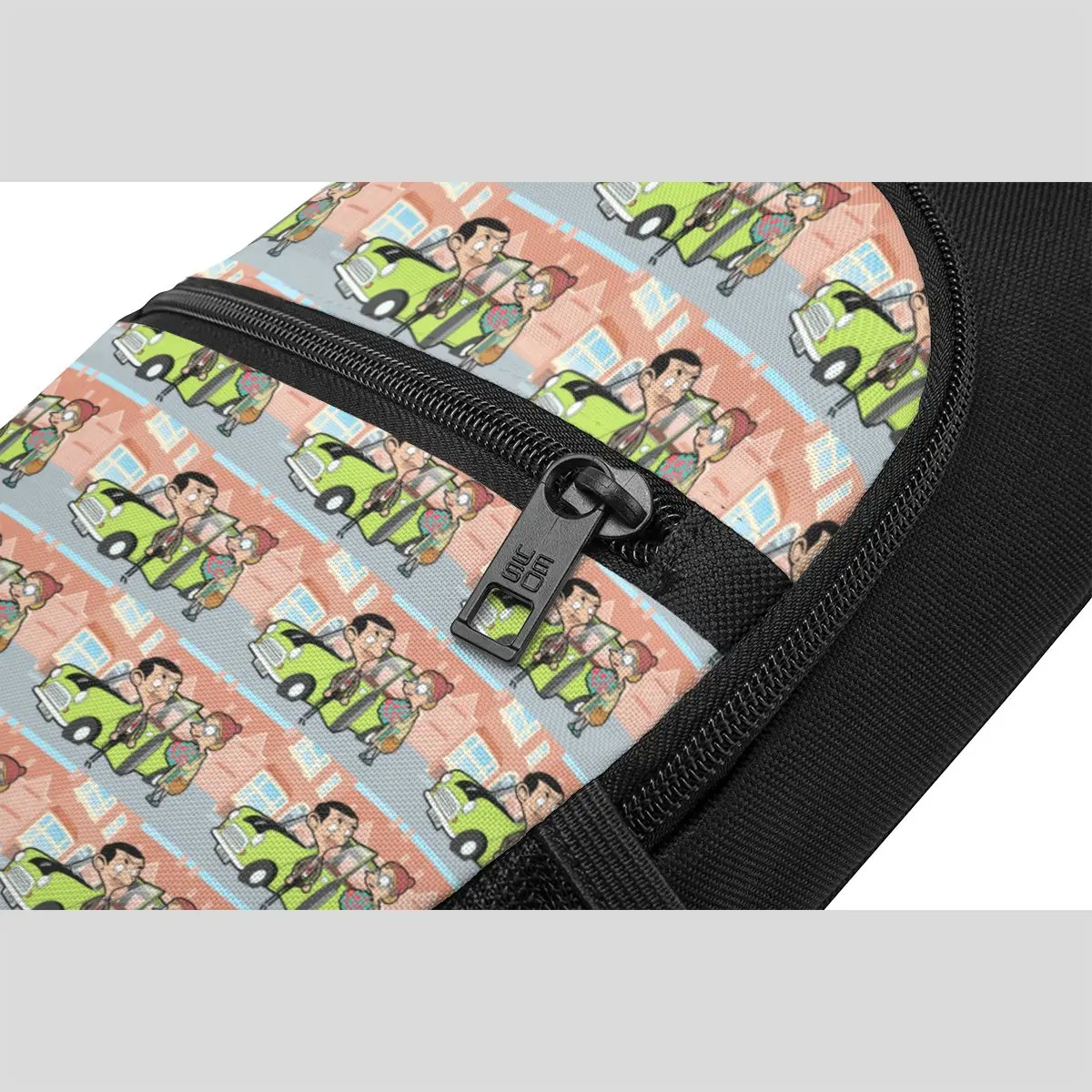 Mr Bean Chest Bag Men Sling Crossbody Backpack Chest Bag Travel Hiking Daypack Shoulder Bag