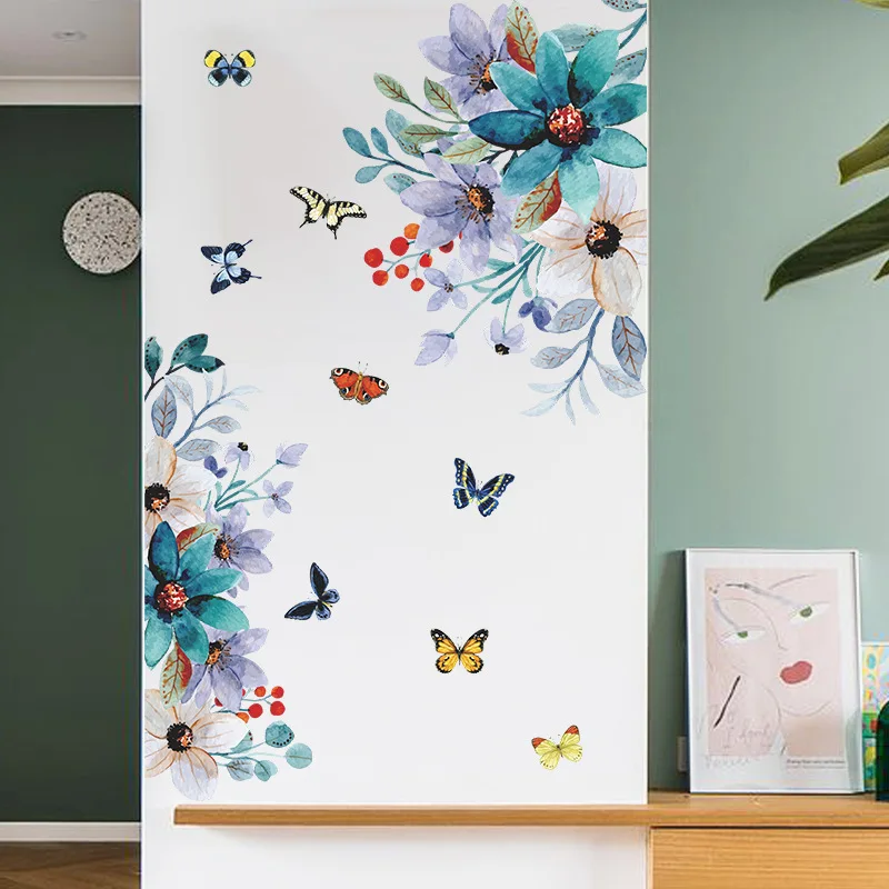 Adesivos de parede multicoloridos para decoração, papel de parede removível para sala e quarto