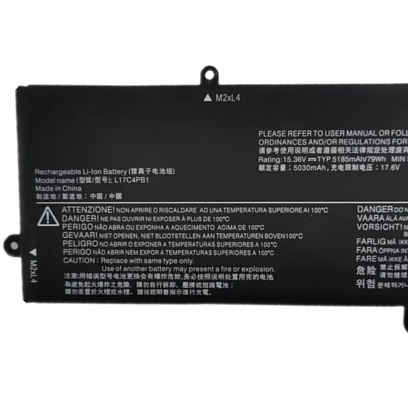 Imagem -04 - Bateria do Portátil para Ideapad Bateria do Portátil 15.36v 79wh 5185mah L17c4pb1 720s15ikb V730-15-ax V730-15-ise Series 5b10p35082 83 84 L17m4pb1