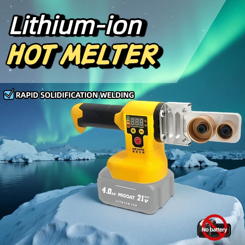 MIGOAT Digital Hot Melter, Precision Temperature Control Welding Machine, PPR Pipe Installation Tool for Makita 20V Battery