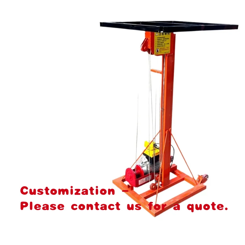 

custom.Roof Installation Lift Steel Construction Hoist Wire Rope Sling 220V New Home Retail Hotels Manufacturing Pl