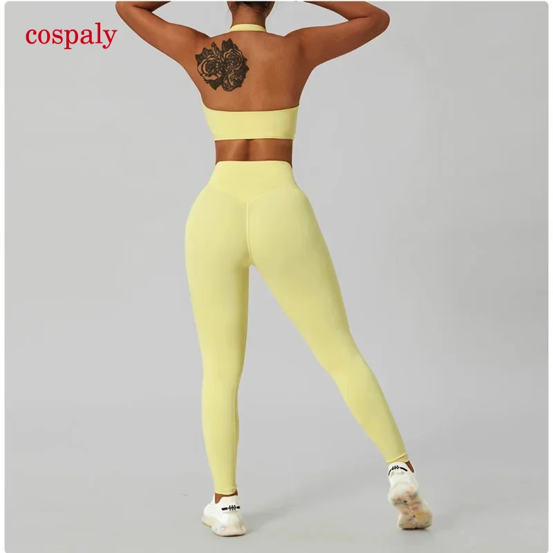 A Seamless Yoga Set Workout Outfits Women Athletic Wear 2PCS Sport Bra High Waist Shorts Yoga Leggings Sets Fitness Gym Clothing