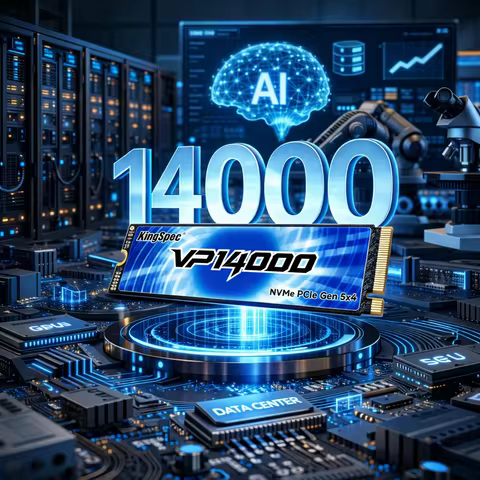 KingSpec SSD M2 PCIe5.0 1TB 2TB 4TB Solid State Drive 14000MB/S M.2 PCIe 5.0 M.2 2280 Internal Hard Drive Disk for Gaming PC PS5