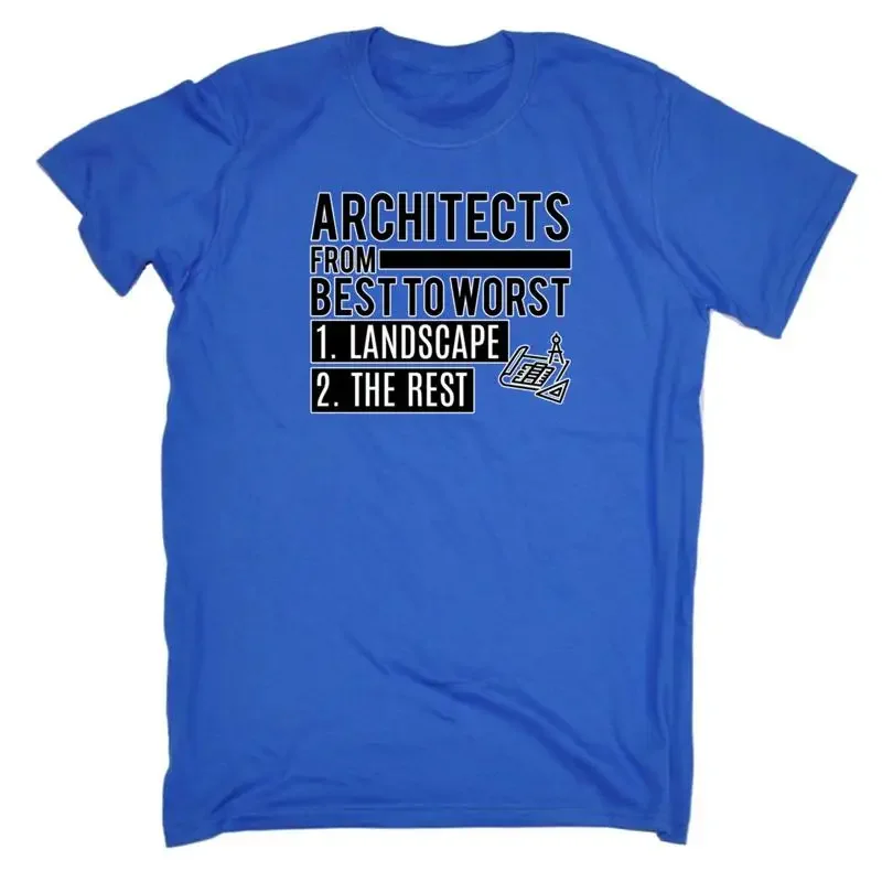 Architects From Best To Worst Mens Funny Novelty T Shirt