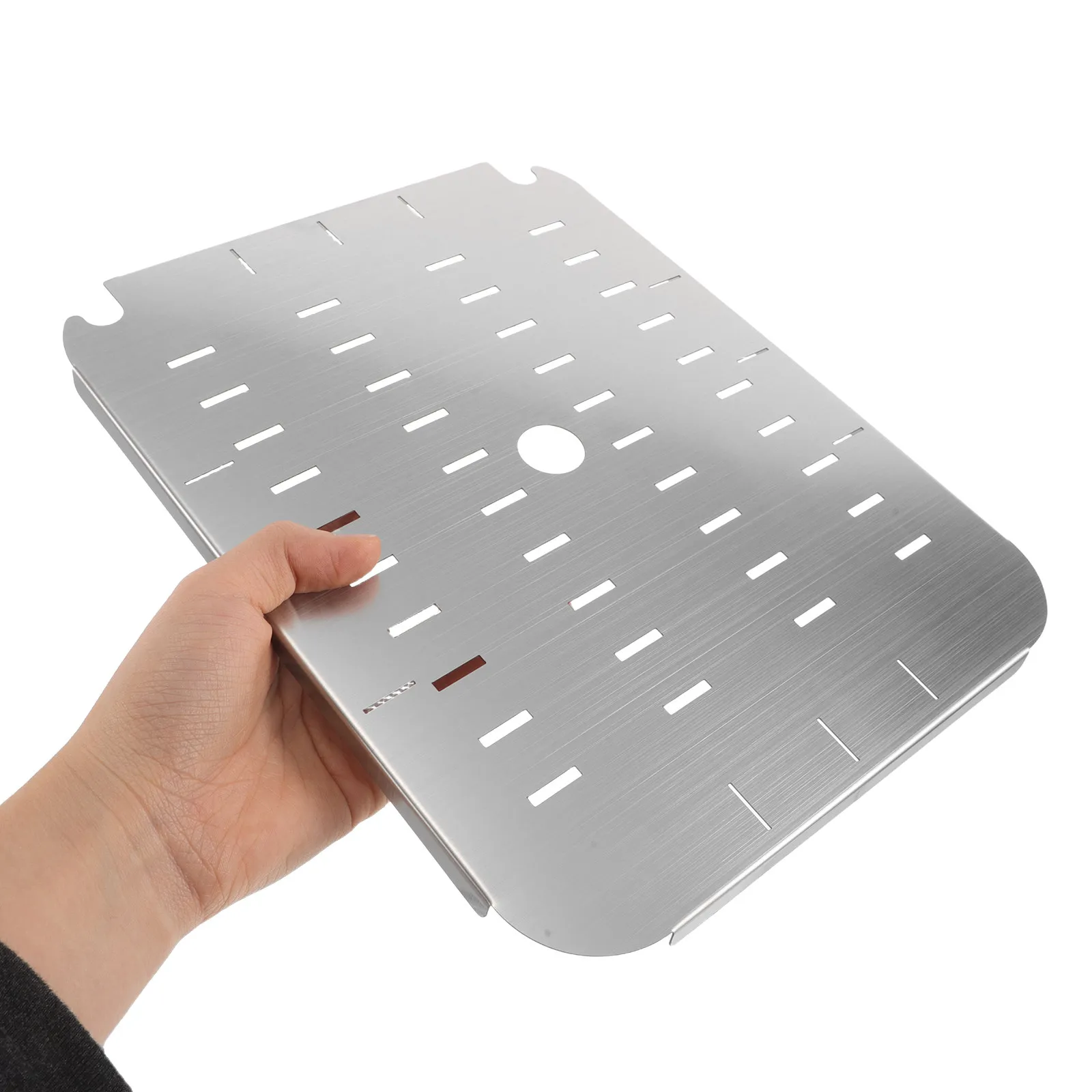Half Size Stainless Steel Steam Table Pan False Bottom Drain Tray for Hotel Pan Catering Drainage Buffet Food Prep Drying Rack