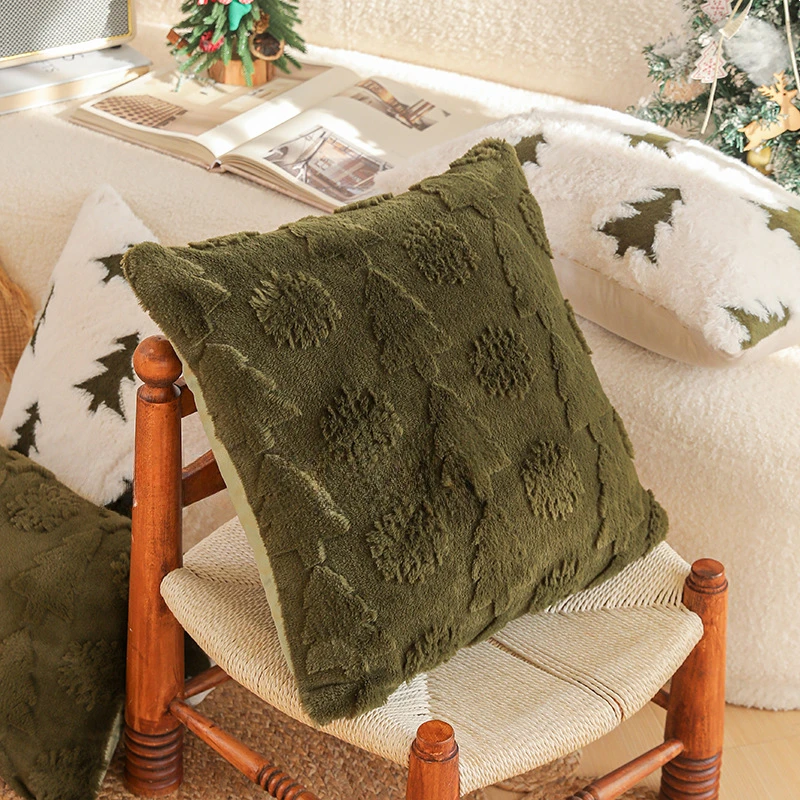 عيد الميلاد رمي غطاء وسادة 30X50/45X45 سنتيمتر شجرة عيد الميلاد أفخم غطاء الوسادة حفلة عيد الميلاد ديكور المنزل المخدة الزخرفية