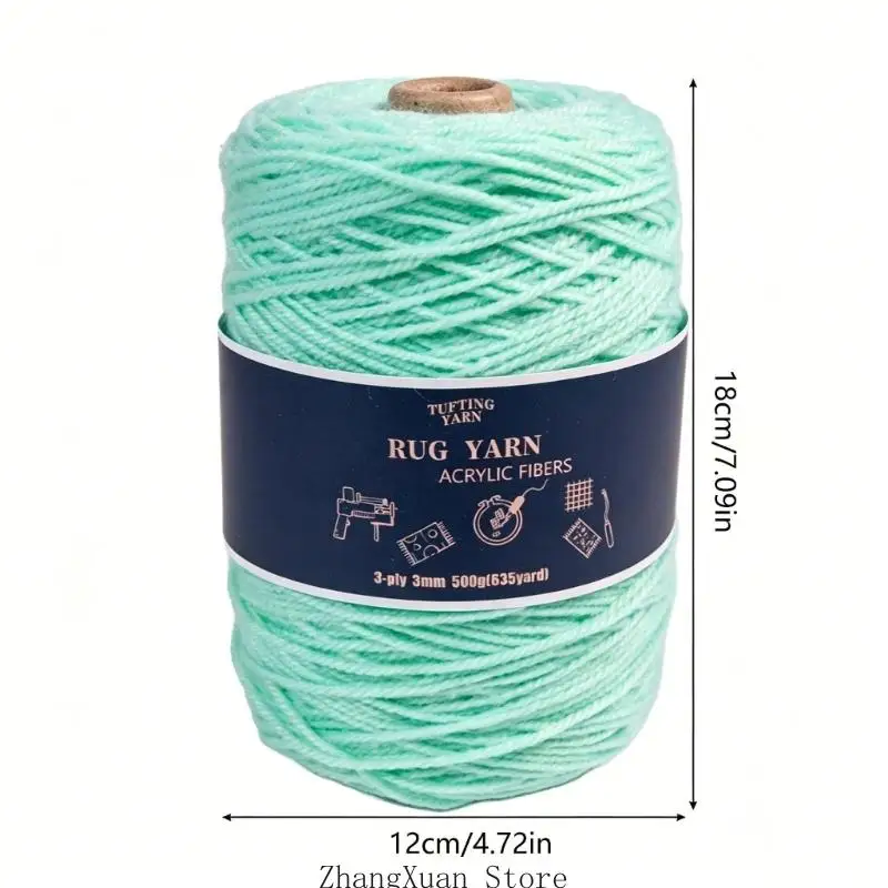 Dicke und starke Acrylgarnbündel, geeignet für Tufting, Basteln und künstlerische Heimdesigns, 3 x – Detail 6