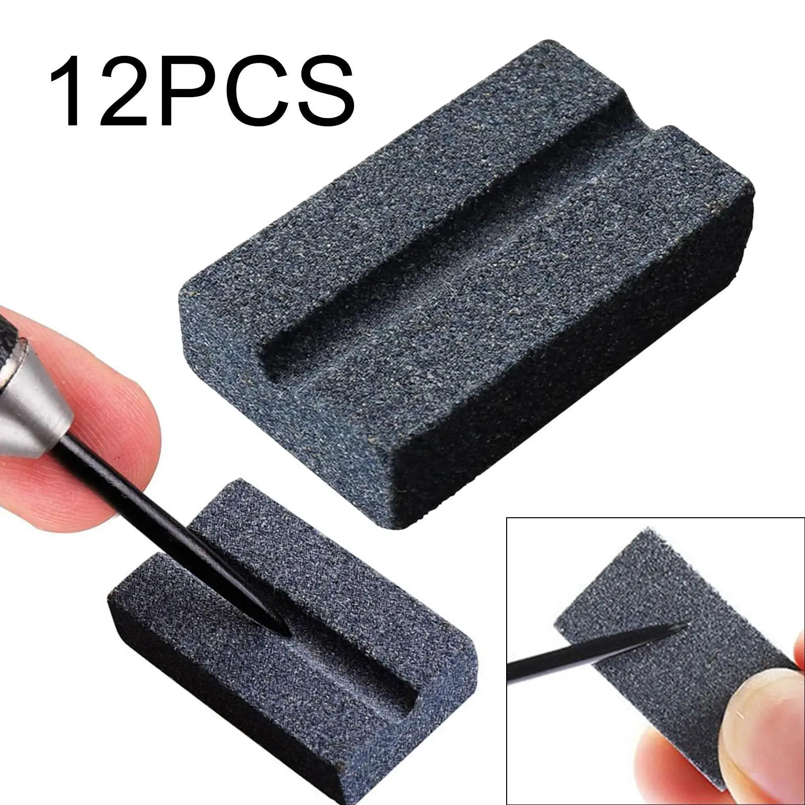 Dart Tip Sharpener Mini V Groove Diamond Stone for Soft Tip Dart Maintaining and Deburring Accessory Set