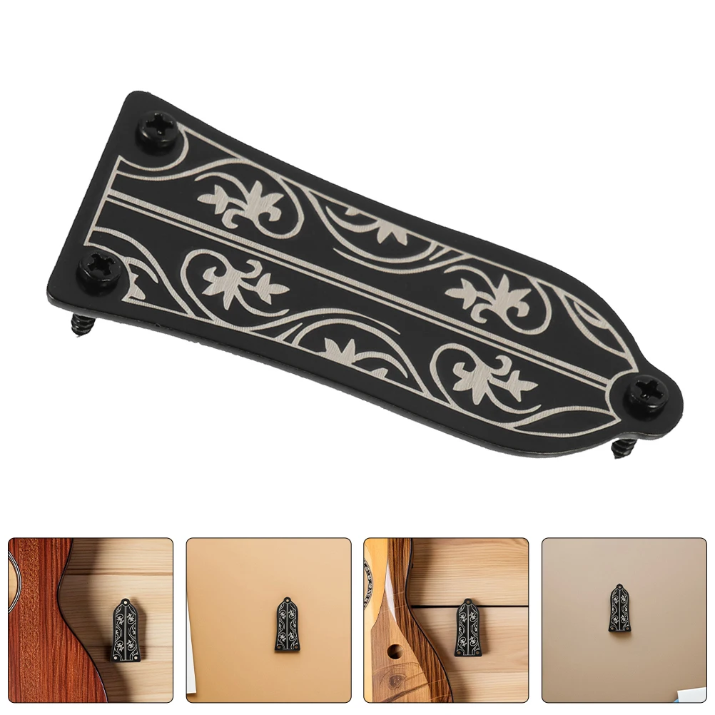 

2set Black Guitar Truss Rod Cover Replacement Durable Plastic Bass Rod Plate Accessories For Neck Cover