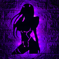 ZK50 Hot Selling Beautiful Girl Decorative Wall Lamp Indoor Bedroom Background Wall Luminous Night Light USB Plug-in Remote