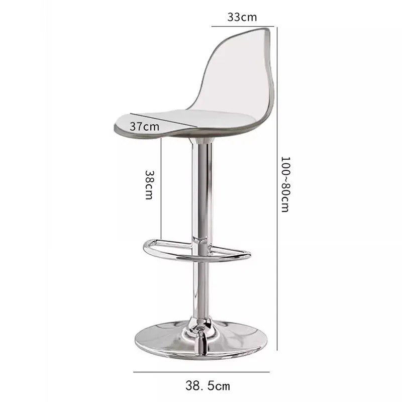 Nordic Minimalistic Bar Chairs Stool Kitchen Rotate Modern Bar Stool Swivel Counter Height Chaises Salle Manger Bar Accessories