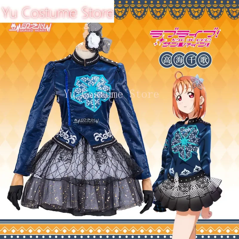 Anime! Lovelive!Sunshine!! Aqours 6th  Anniversary SJ Takami Chika/Sakurauchi Riko/Watanabe You Uniforms Cosplay Costume Women