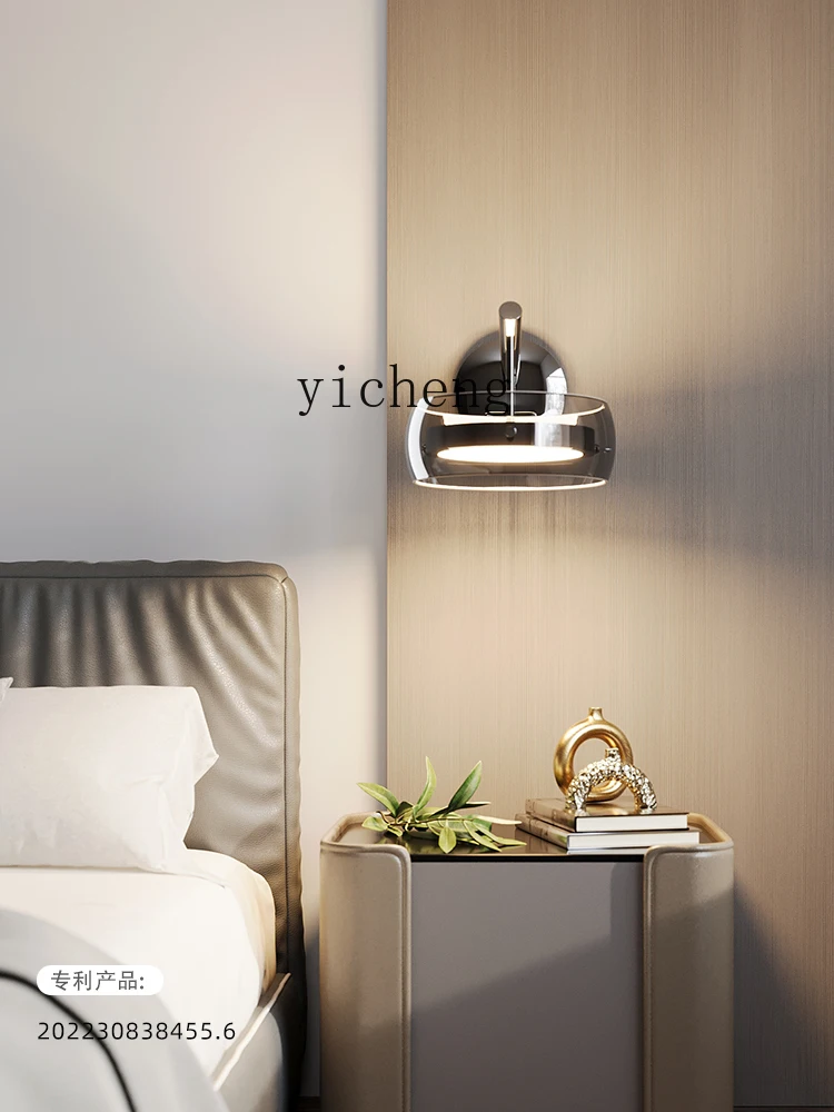 ZF Bedside Lamp Bedroom Wall Lamp Advanced Reading Living Room Wall Lamp Designer Creative Decoration