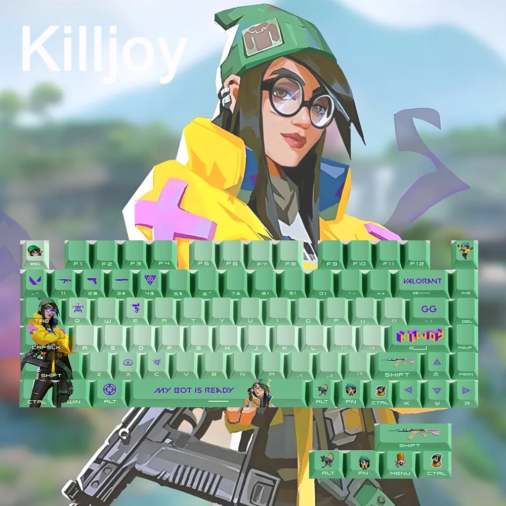 Keycaps Valorant Killjoy Gekko - Omen Gaming Accessories 评论和价格