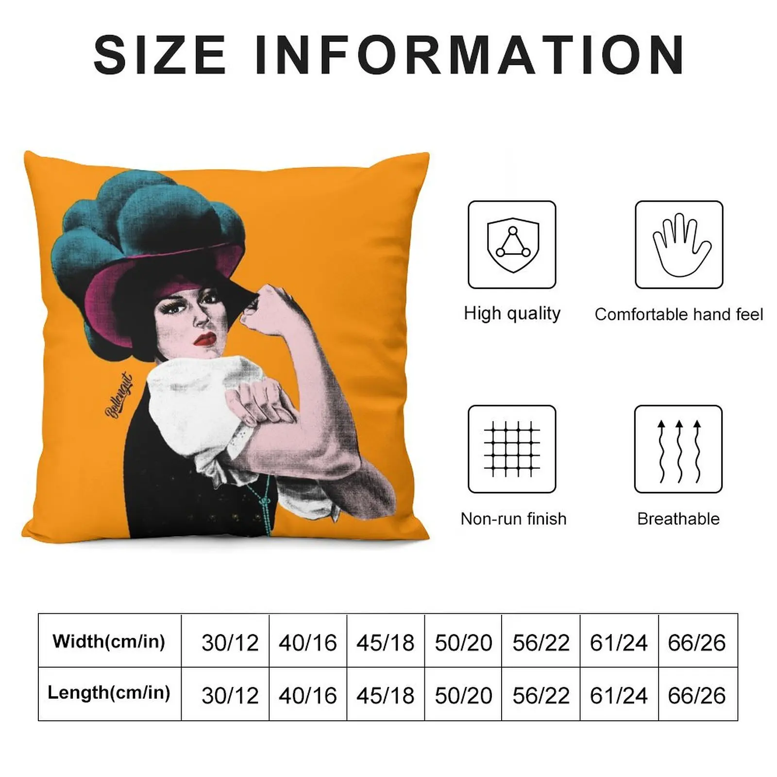 Schwarzwaldm?del Rosi Popart orange Throw Pillow Cushion Cover Set bed pillows anime girl pillow