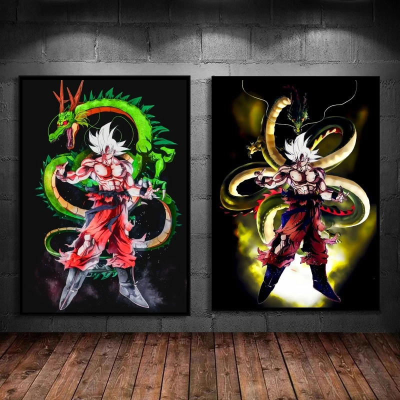 

Canvas Prints Dragon Ball Son Goku Cartoon Character Picture Hanging Children's Bedroom Decor Wall Art Home Modular Painting