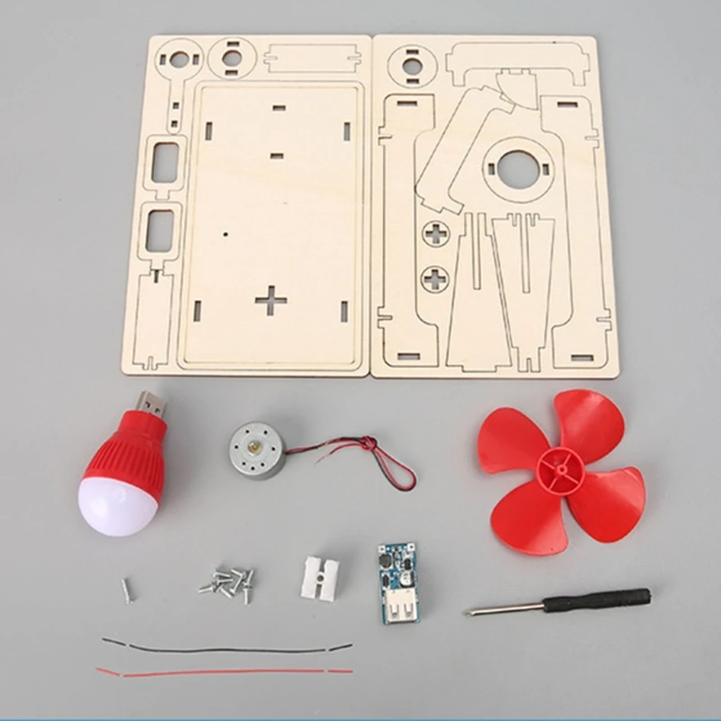 Модель ветрогенератора K1AA, детская научная игрушка, ветряные турбины, проекты для домашнего обучения, наборы для деревянного