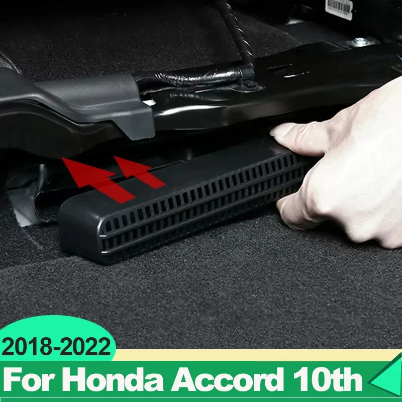 For Honda Accord X 10th 2018 2019 2020 2021 2022 Hybrid Car Under Seat Outlet Rear Air Conditioner Duct Grill Grille Vent Cover