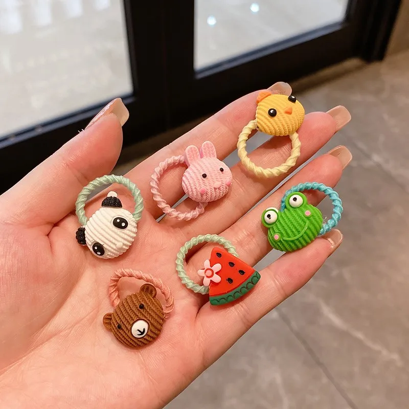 Children's small rubber band hair band, cute and non-harming hair rope, small summer baby thumb ring with small hair volume, ... image 4