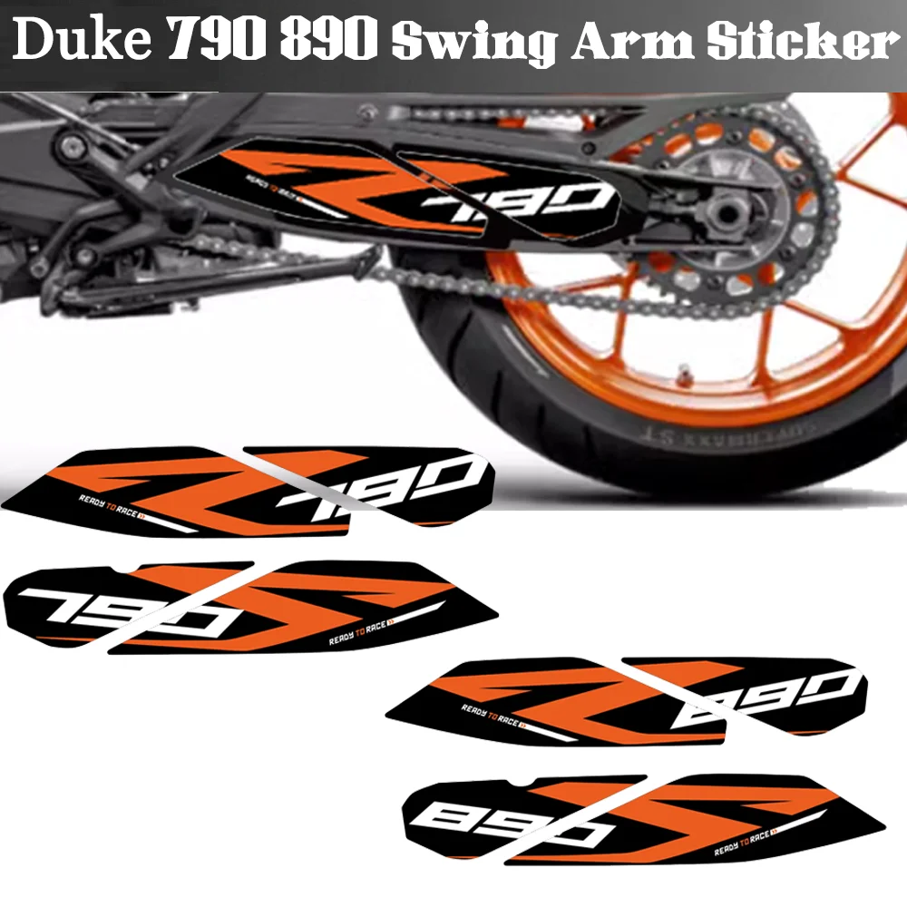 For KTM Duke 790 890 SwingArm Sticker Motorcycle Accessories Swing Arm Adventure Protector Decal R Duke790 Duke890 Duke890R 2023