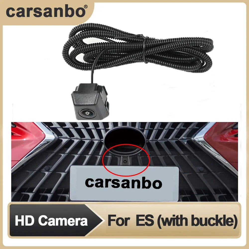 

Carsanbo HD Car Front View OEM Camera Night Vision Fisheye Camera With Buckle Parking Surveillance System For Lexus ES 2018-2020