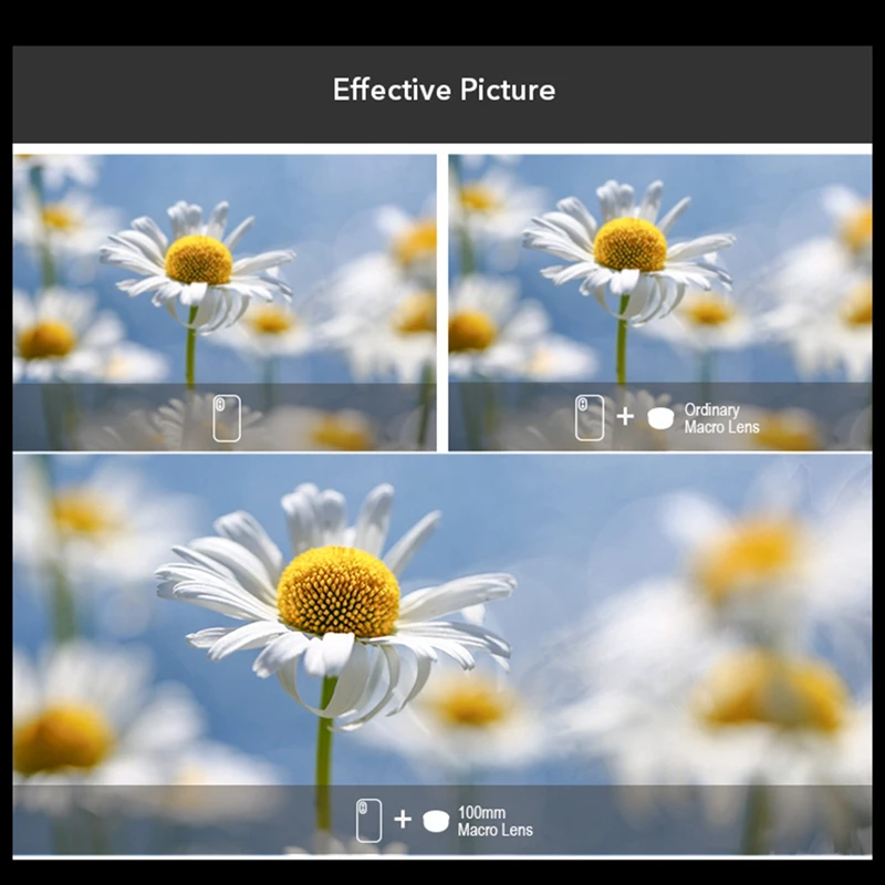عدسة APEXEL سوداء مع عدسات صغيرة بمشبك عالمي لمرشح CPL لهواتف آيفون/سامسونج/جميع الهواتف الذكية