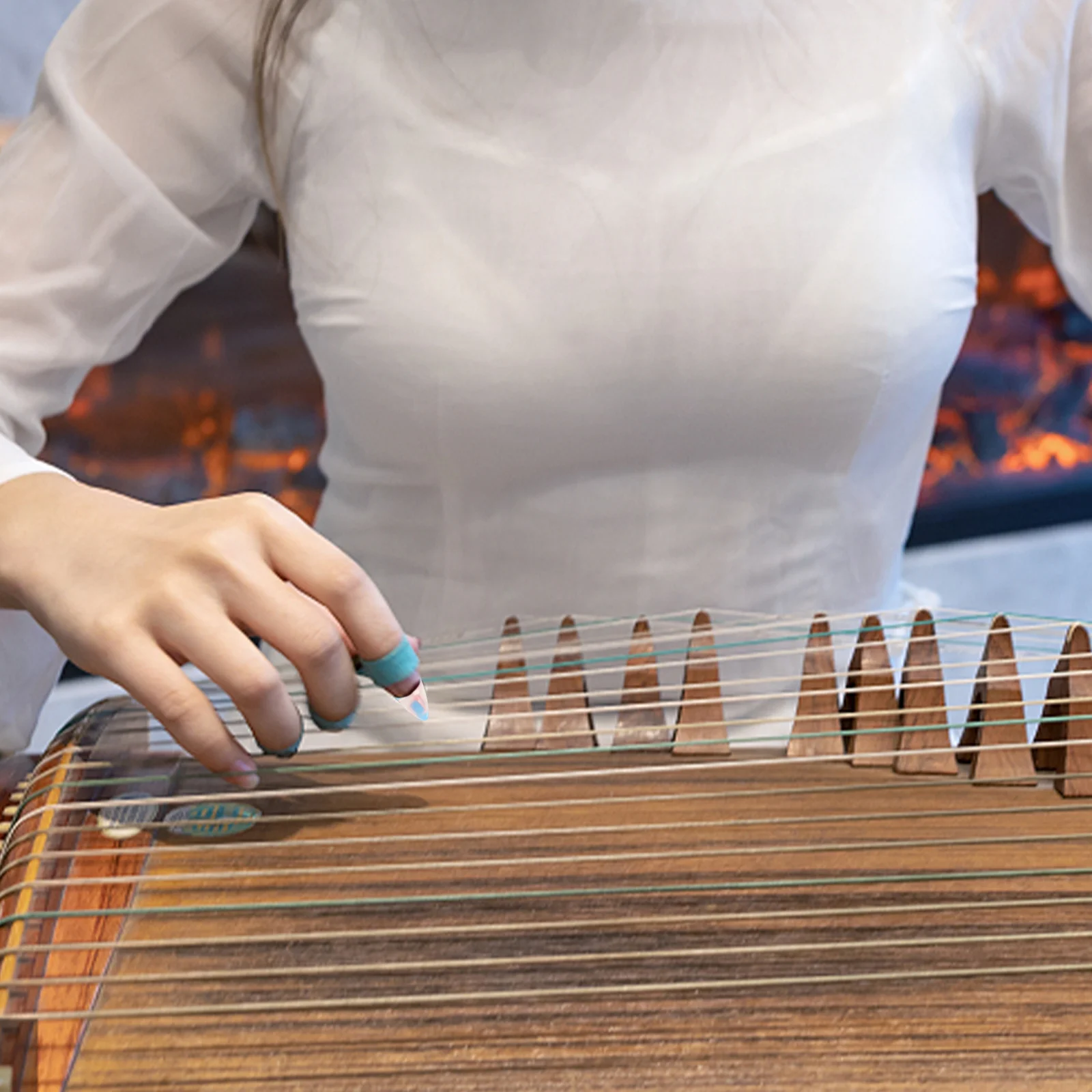 

8Pcs Guzheng Finger Protectors Nail Covers Durable Comfortable Finger Nail Protectors Guzheng Practice Accessories Fingertip