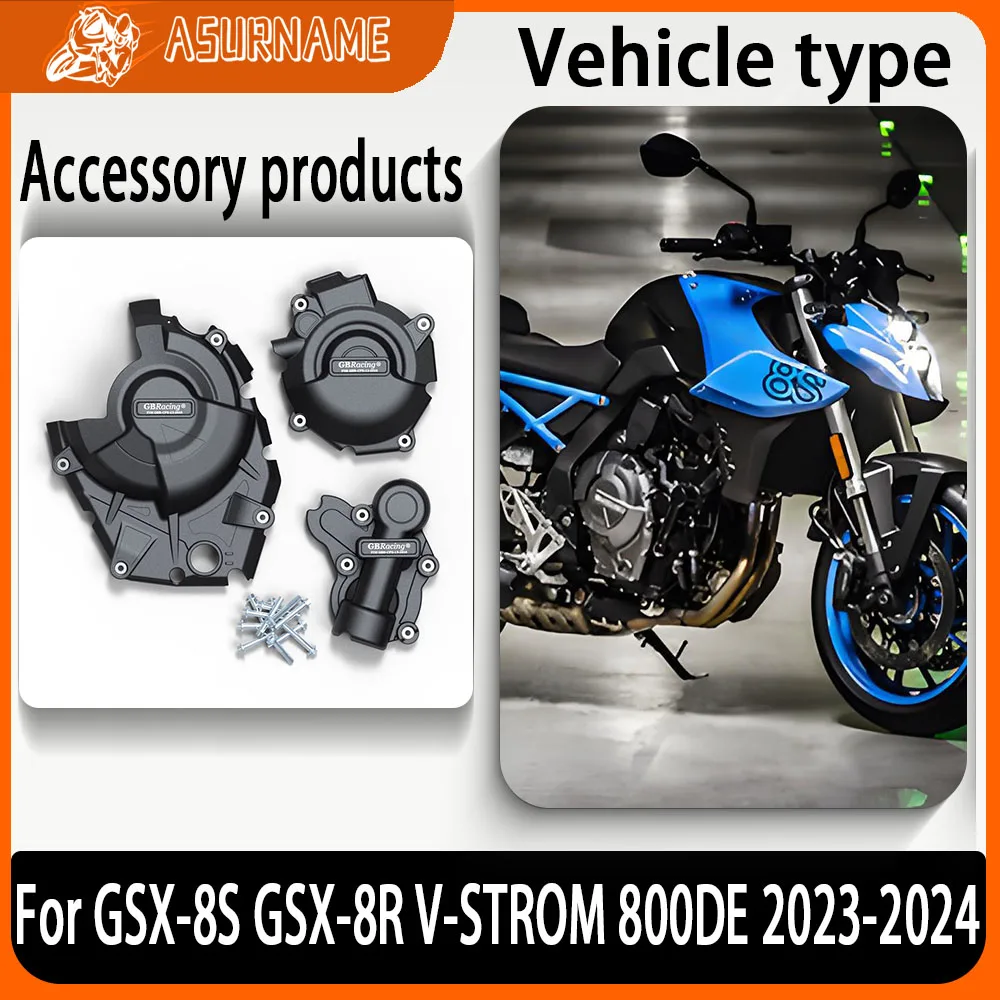 

Motorcycle Engine Fall Protection Cover Engine Protection Cover For Suzuki GSX-8S 2023-2024 GSX-8R 2024 V-STROM 800DE 2023-2024