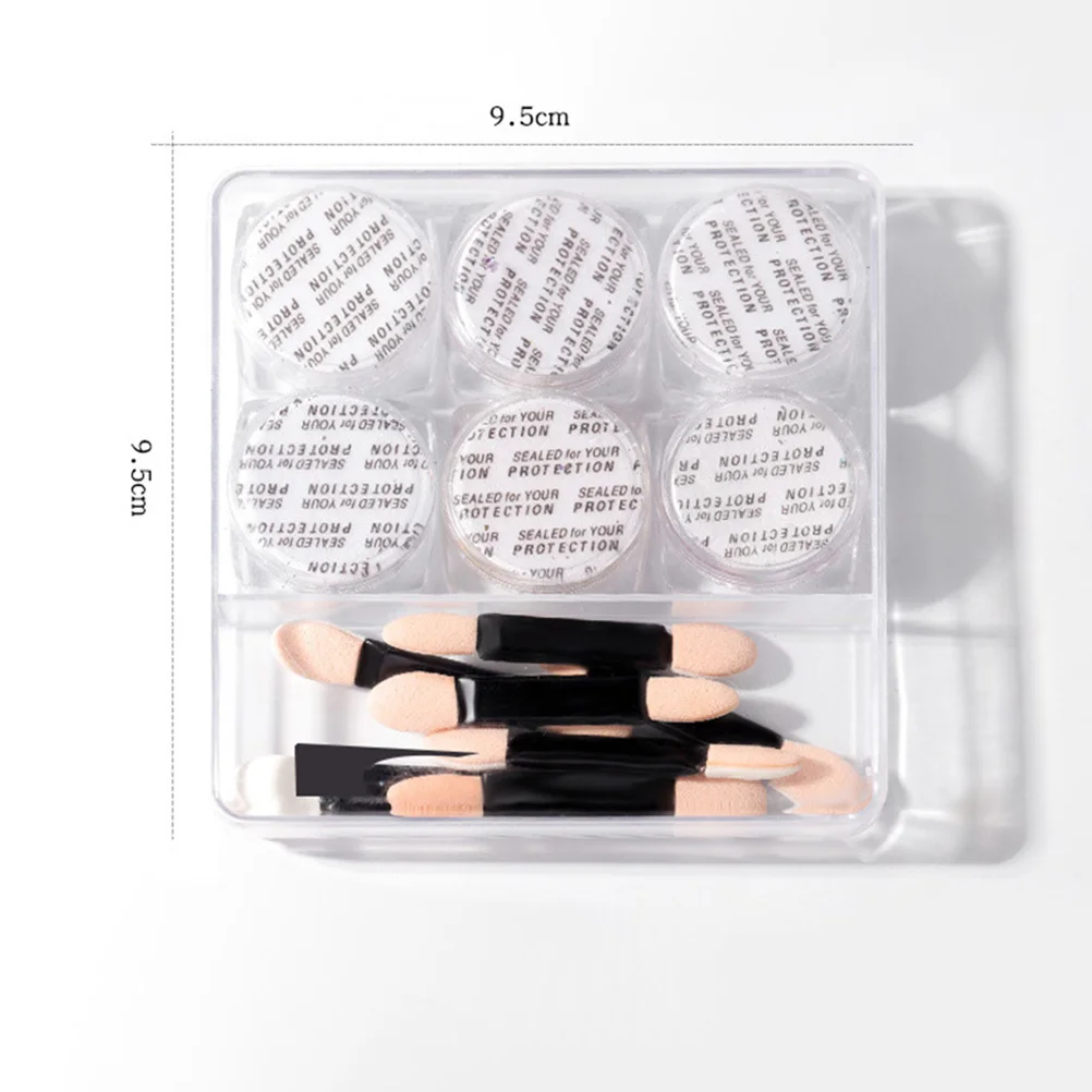 6 stks 6 Kleuren Drijfzand Poeder Set Diy Nail Art Manicure Kit Voor Natuurlijke Kunstnagels Decoratie Ambachten Manicure Drijfzand