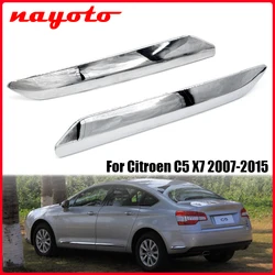 Car Chrome Front Rear Bumper Cover Trim Strip For Citroen C5 X7 2007-2015 Anti-scratch Protection Chromium Styling Decoration