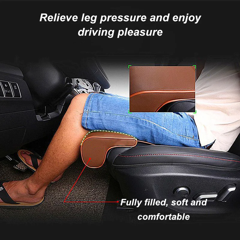 Universal Auto Seat Cushion Extension Leg Rest Seat Cushion Delayed Support Car Interior Modification Accessories Four Seasons