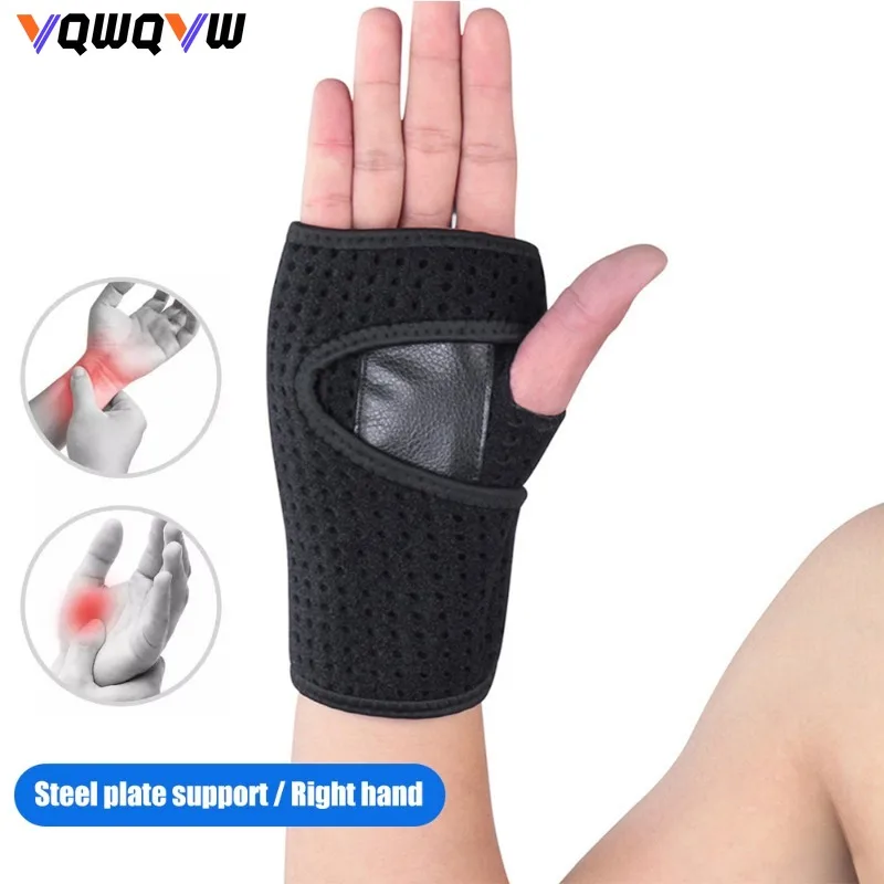 

1Pcs Wrist Hand Palm Brace Support with Metal Removable Splint Stabilizer for Tendonitis, Arthritis, Carpal Tunnel Syndrome