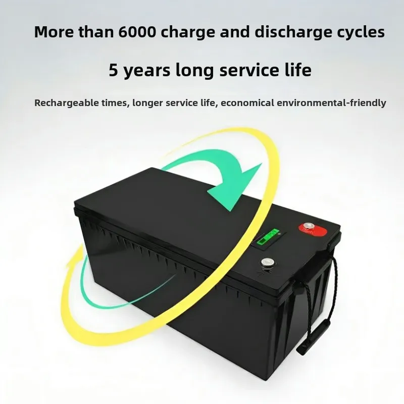 36V 100Ah Deep Cycle LiFePO4 Battery with BMS | 43.8V 10A Charger Included | Perfect for Off-Grid Solar System, Home Backup, RV