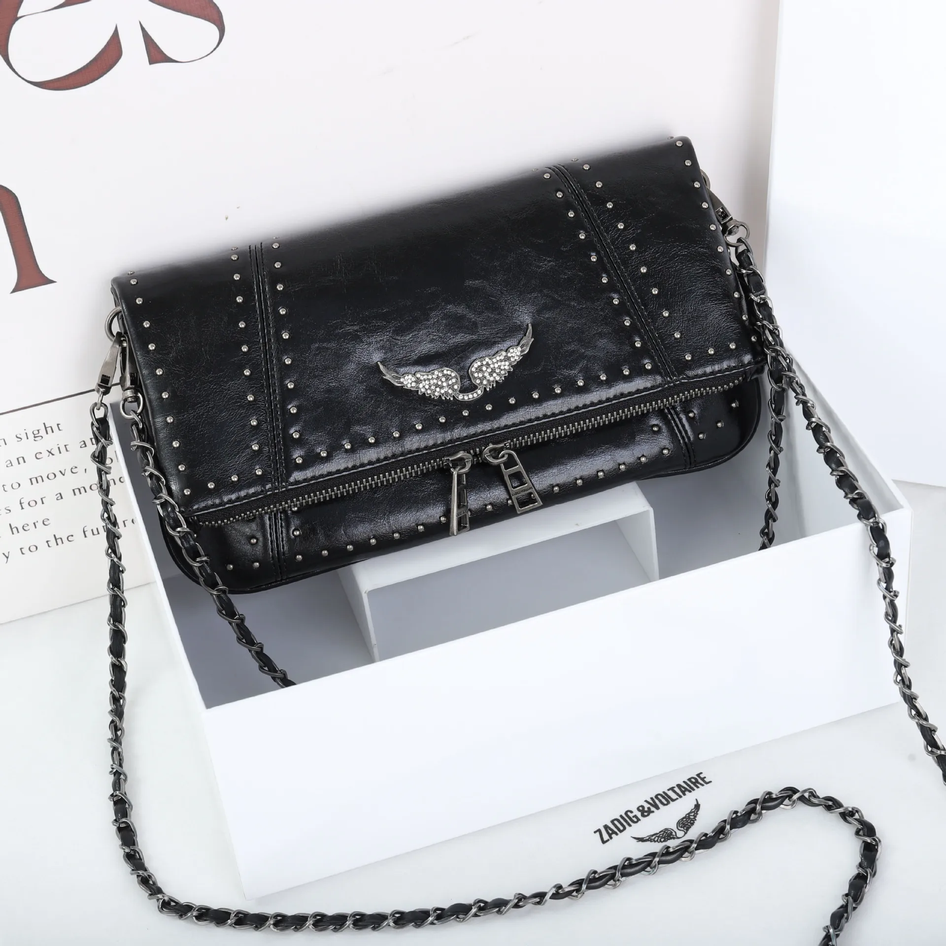 

2026 new French fashionable women's bag temperament single shoulder crossbody Liu Ding bag