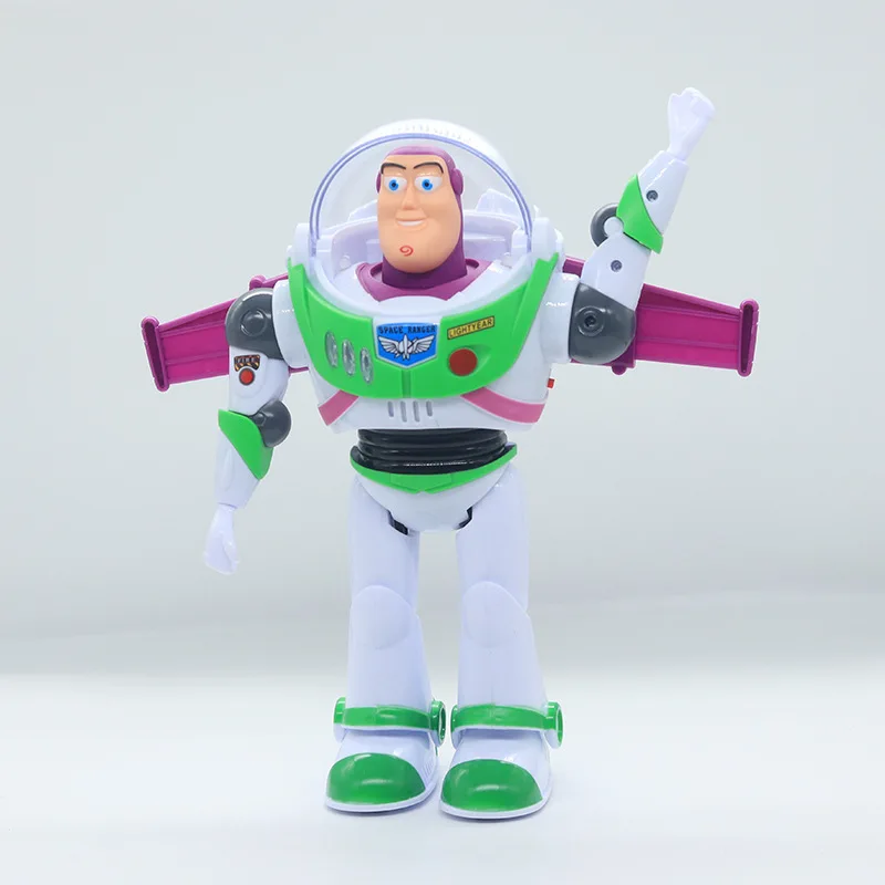 شخصية ريترو توي ستوري باز لايت يير، لعبة المشي والصوت الكهربائية مع تضيء، هدية عيد الميلاد للأطفال