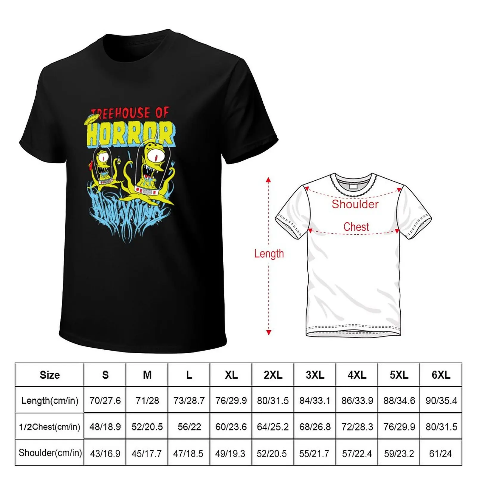 Treehouse of Horror Kang and Kodos T-Shirt hippie clothes blank t shirts heavy weight t shirts for men