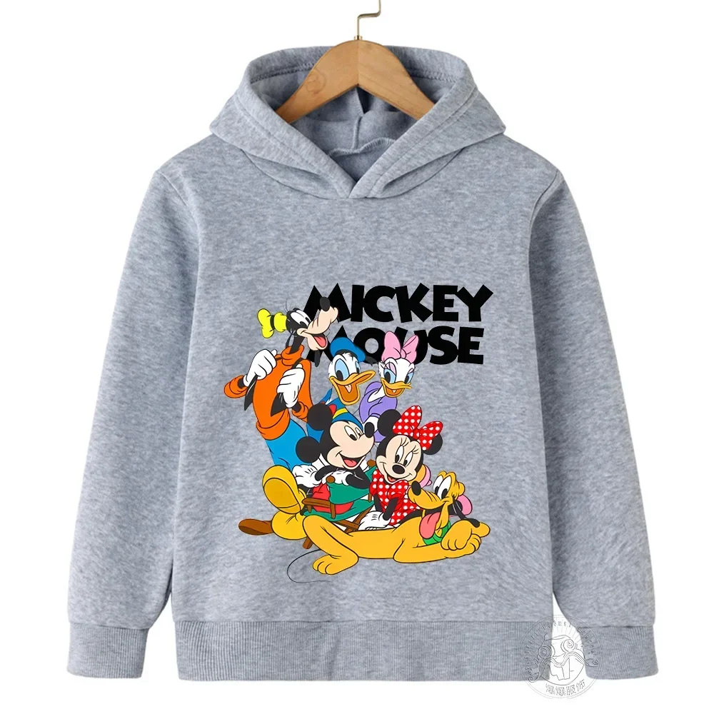 Children's Minnie Mickey Printed Hoodie Sweatshirt Boys Girls Casual Sportswear Spring Autumn Clothes  Boys Clothes Sweatshirt