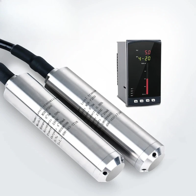 Digital Water Level Gauge Sewage Water  Level Sensor Rs485 Stainless Steel Submersible Water Level Sensor