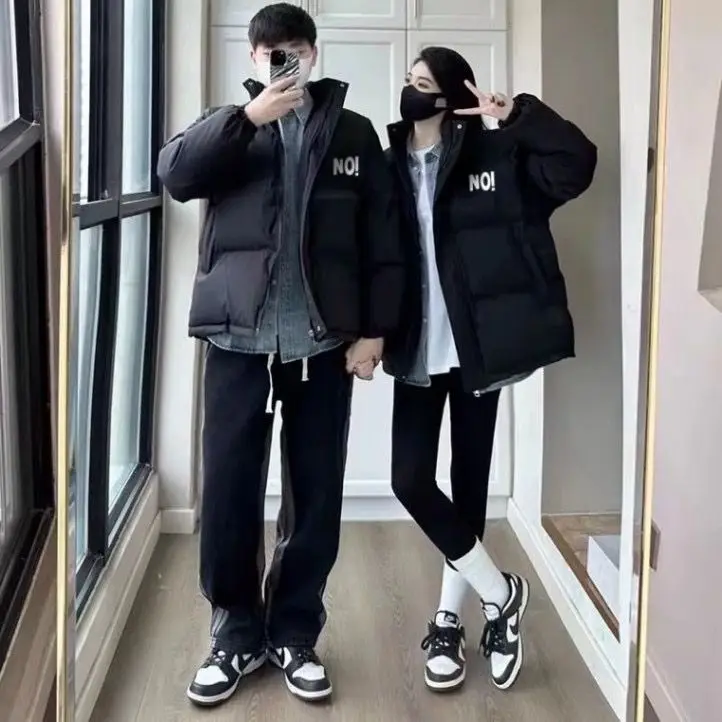 

Thiened Bread Cotton Jaet с воротником-стойкой, зимняя теплая верхняя одежда, мужское пуховое хлопковое пальто большого размера из полиэфирного волокна, окс...