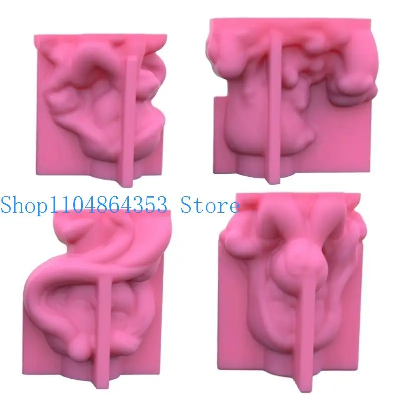 

652F геометрические длинноволосые девушки гипсовые силиконовые формы для изготовления сочного цветочного горшка