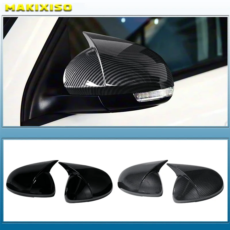 

Rearview mirror shell horn shaped rearview mirror modification parts exterior components For Volkswagen Tiguan MK1 2009-2016